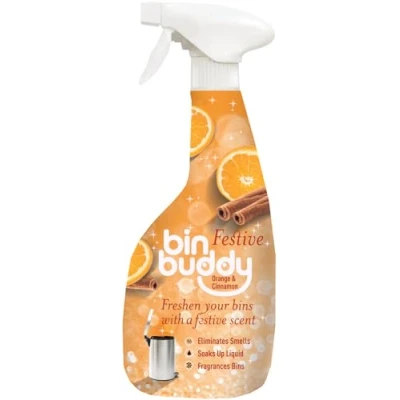 Image of Bin Buddy Festive Cleaning Spray 500ml Kills Germs, Leaves Your Smelling Great Suitable for Indoor and Outdoor Bins