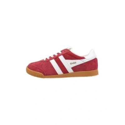 Image of Gola Elan Womens Fashion Trainers in Red White 4 UK