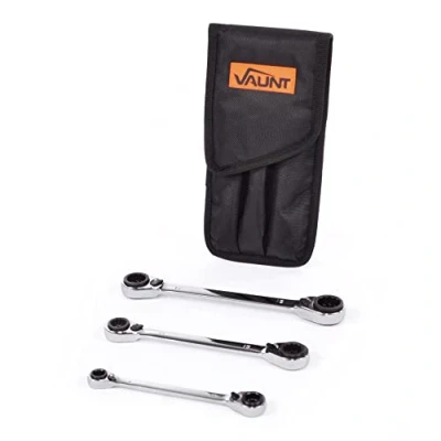 Image of Vaunt 3 Piece Reversible Ratchet Spanner Set