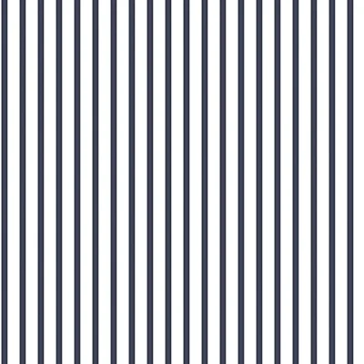 Image of Galerie G67535 Smart Stripes 2, Narrow Colour Design Wallpaper, Navy/White, 10m x 53cm