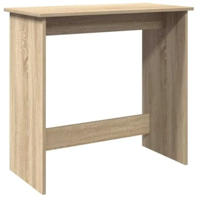 Image of vidaXL Desk Sonoma Oak 84x40x75 cm Engineered Wood Spacious Top for Computers Elegant Office or Living Room Table