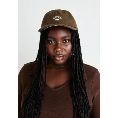 Image of Levi&#039;s LAZY GIRL LOGO Cap, Women&#039;s, Size: One Size, Dark brown