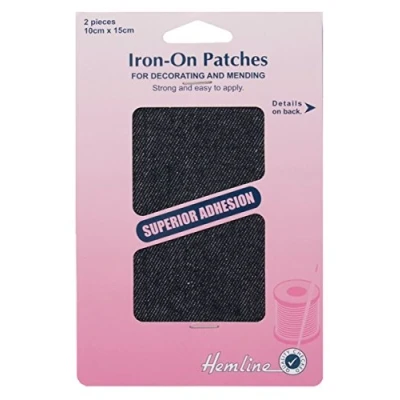 Image of Denim Patches Iron On, 10x15cm Dark