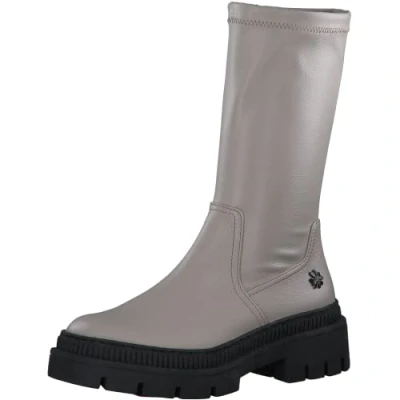 Image of MARCO TOZZI Women&#039; 2 85417 39 Mid Calf Boot, Ivory, 7.5 UK