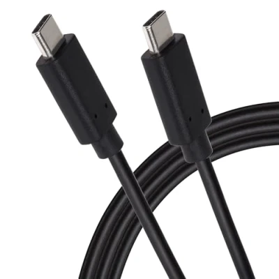 Image of Maplin Pro Fast Charging USB C to 60W 3.2 Gen 2 Cable Black, 1m, and Syncing, for Apple MacBook, iPad, iPhone 15, Samsung Galaxy phones, Microsoft Surface, Google Pixel, Honor