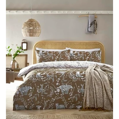 Image of furn. Buckthorn Double Duvet Set Amber, Orange