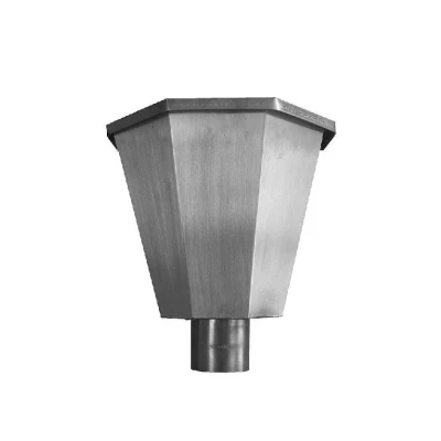 Image of Metal Gutta Stainless Steel Hopper Head Margaret 80mm Silver