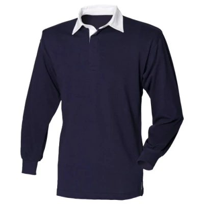 Image of Front Row Men&#039;s Polo Shirt blue Blu navy/Bianco XXX Large