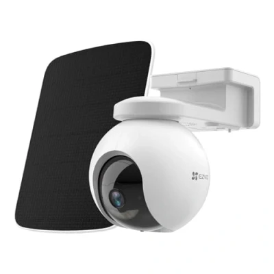 Image of EZVIZ 2K Solar Security Camera Outdoor Wireless + Panel, Colour Night Vision, Auto Motion Tracking, Human Detection, 360 Pan Tilt, Two Way Audio, Sound Light Siren, Alexa Google Control CB8 Kit