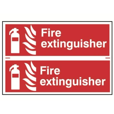 Image of Scan SCA1351 Self adhesive PVC sign Fire extinguisher 100 x 300mm (2)