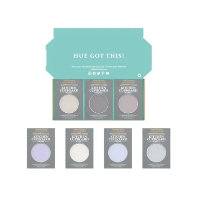 Image of Rust Oleum Kitchen Cupboard Paint in Gloss Finish Pastel Purples Tester Box