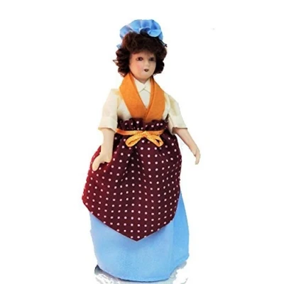 Image of Melody Jane Dolls House Victorian Servant Maid Cook Miniature Porcelain People