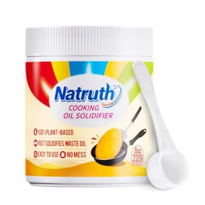 Image of NATRUTH 220g Cooking Oil Solidifier Powder, Plant Based Disposal, Fast Solidifies Waste