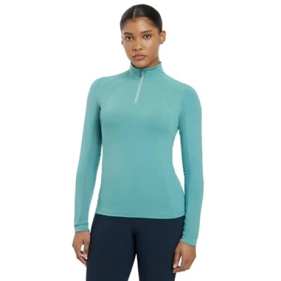 Image of LeMieux Halle Womens Lightweight Long Sleeve Base Layer (Lagoon, 14)