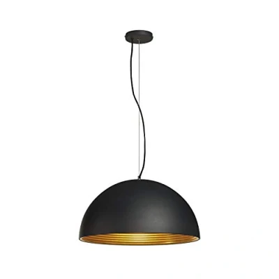 Image of SLV Pendant FORCHINI M PD 1 / Living lamp, Indoor, Dining Room Drop, LED, Ceiling Light E27 40W Black, Aluminium, 40 W