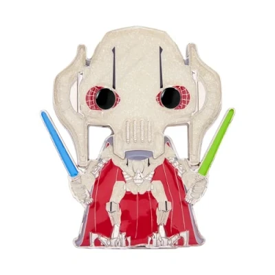 Image of Funko Pop! Large Enamel Pin Star Wars: General Grievous CHASE Wars Pins Cute Collectable Novelty Brooch for Backpacks &amp; Bags Gift Idea Official Merchandise