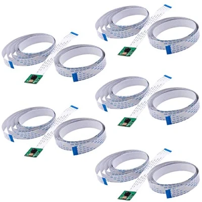 Image of AZDelivery 5 x 5MP Raspberry Pi Camera Module 1080p Webcam Support OV5647 Sensor, with 2 Replacement Flex Cables 200cm &amp; 50cm Including E Book!