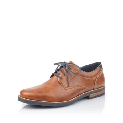 Image of Rieker Men&#039;s Lace Up Derbys, Brown, 9.5 UK