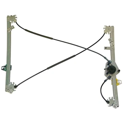 Image of 8200325138, 8201010929 Window regulator VALEO 850696 Left Front electric without motor with comfort function RENAULT: MEGANE 2