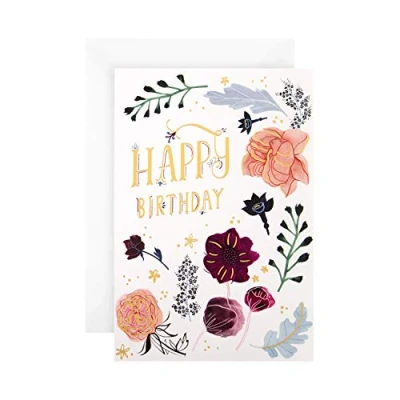 Image of Hallmark Birthday Card Floral &#039;good mail&#039; Design
