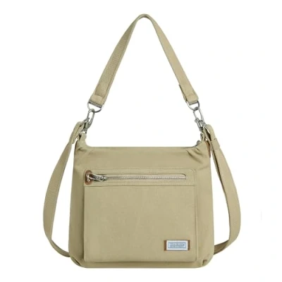 Image of Travelon Anti theft Heritage Hobo Bag, Natural, One Size, Bag
