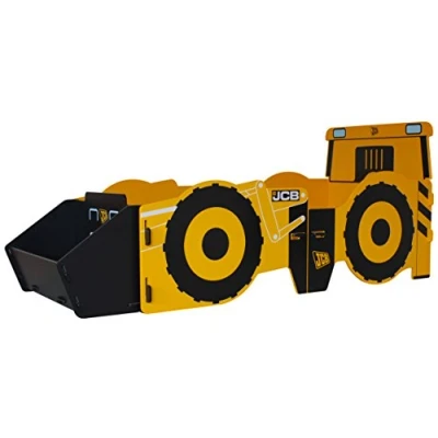 Image of Kidsaw Ltd Single 3ft JCB Digger 4 CX Bed Frame, Yellow