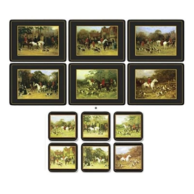 Image of Pimpernel Tally Ho, 6 Placemats + Coasters