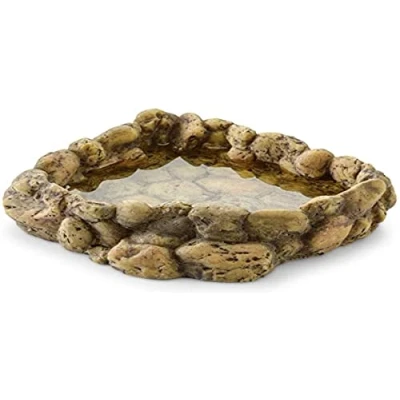 Image of Exo Terra Reptile Corner Water Dish, Brown, Large