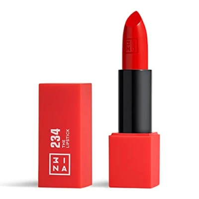 Image of 3INA MAKEUP the Lipstick 234 Light Red with Vitamin E &amp; Shea Butter to Nourish Lips Long Lasting Lip Colour Matte Finish and Creamy Texture Vegan Cruelty Free