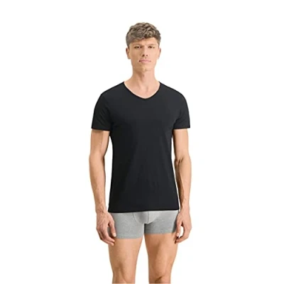 Image of Puma Basic Vneck 2 PACK Undershirt, Men&#039;s, Size: Medium, Black