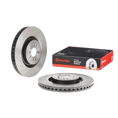 Image of 1664210512, A1664210512 Brake disc BREMBO 09.B805.11 390mm 36mm 5 internally vented, slotted/perforated Coated High carbon MERCEDES BENZ: GL, ML Class