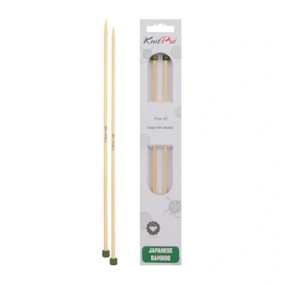 Image of KnitPro Bamboo single pointed needles 30cm 3.75mm 3pcs