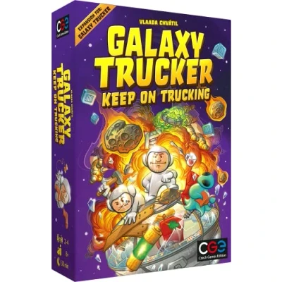 Image of Czech Games Edition Galaxy Trucker: Keep on Trucking Board Game Ages 8+ 2 4 Players 30 Minutes Playing Time CGE00064