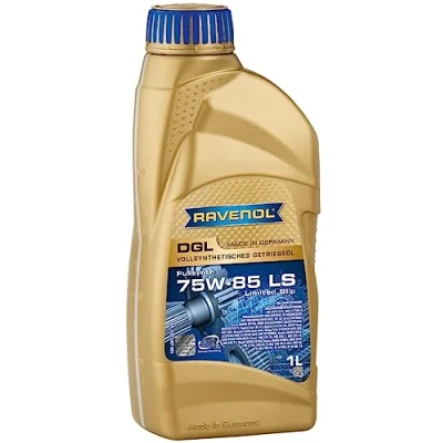 Image of RAVENOL J1C1144 001 SAE 75W 85 Gear Oil DGL Full Synthetic API GL 5 LS (1 Liter)