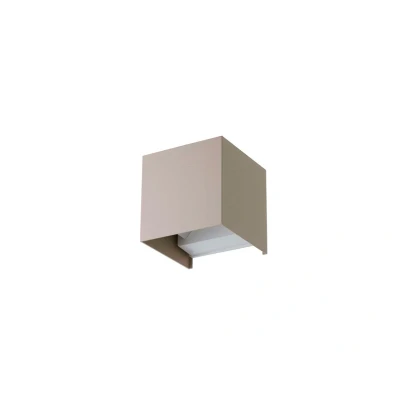 Image of Dyberg Larsen Venus LED wall lamp, beige, width 10 cm