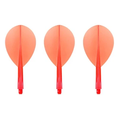 Image of Condor Darts Flight Plain Clear Red Teardrop S