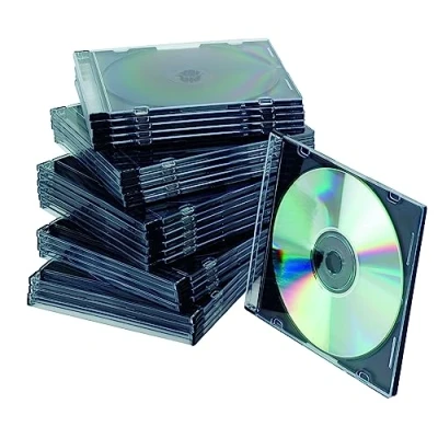 Image of CD/DVD Case Q CONNECT Slim 25pcs Clear/Computer Accessories/Type Slim/Material Polystyrene/Colour Transparent