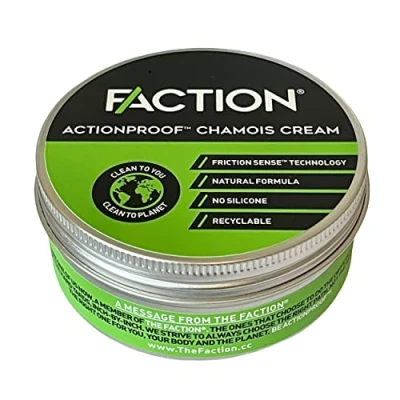 Image of Faction Chamois Cream Anti Chafing For Cycling 100% Clean Ingredients No More Saddle Soreness Natural &amp; Vegan Actionproof Men Women Cyclists Athletes (150ml)