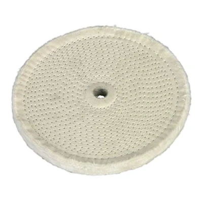 Image of Sealey Buffing Wheel Ø200 x 16mm Ø16mm Bore Fine