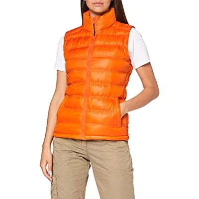 Image of Result Women&#039;s R193F Ice Bird Padded Gilet Orange, Medium/Size 12