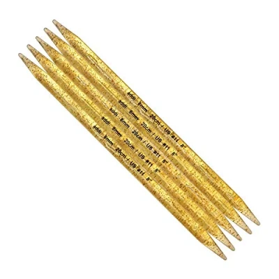 Image of Addi Double Pointed Needles, Champagne Plastic, 20cm, 20mm