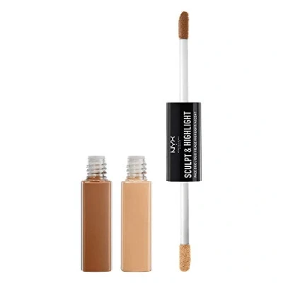 Image of NYX Professional Makeup Sculpt &amp; Highlight Face Duo Cream Contour Almond/Light, 0.021 kg