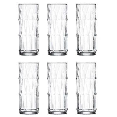 Image of Libbey Drinking Glass Tiki Bamboo 473 ml / 47,3 cl Pack of 6 Dishwasher Safe Fun Design, Transparent