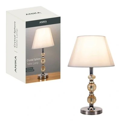 Image of Anika Crystal Sphere Switched Table Lamp