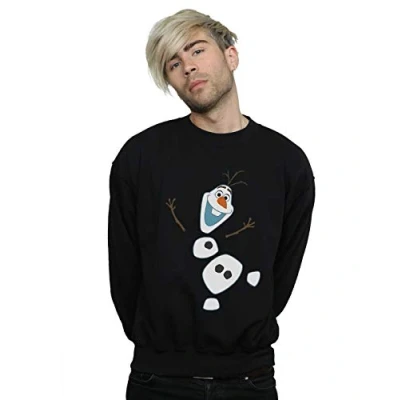 Image of Disney Men&#039;s Frozen Olaf Deconstructed Sweatshirt Black Large