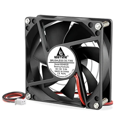 Image of GDSTIME 80mm DC 12V Axial Cooling Fan 2 PIN Brushless PC Case 80 x 25 mm Computer Radiator Cooler