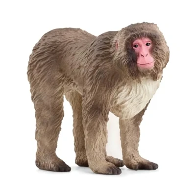 Image of schleich 14871 WILD LIFE Japanese Macaque Figurine for ages 3+, Black