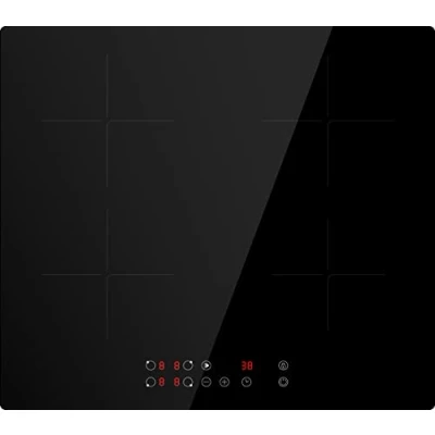Image of Panana Induction Hobs, Black Glass Built in 4 Zone 7600W 60 centimetre Electric Cooker with Sensor Touch Control