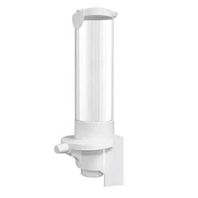 Image of Rianpesn Paper Cup Dispenser Button Dispenser,Wall Mount Water Cooler Holder Fits 7oz Cone or Flat Bottom Cups, Automatic for Hospital Hotel