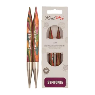 Image of KnitPro 10 mm Symfonie Interchangeable Normal Circular Needles, Multi Color